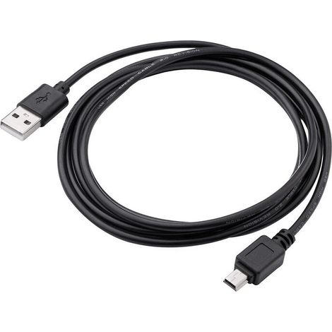 Cable Akyga AK-USB-03 USB A - mini USB B 2.0, cable de carga para navegación de 1,8 m (1/3)