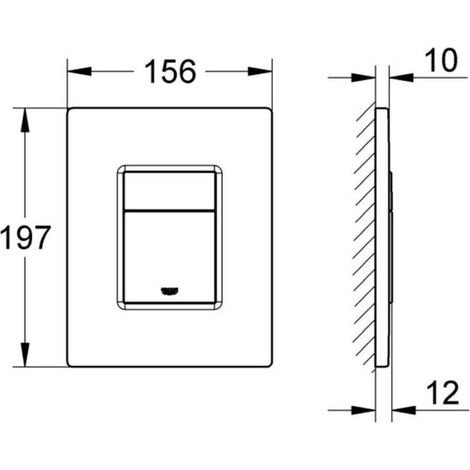Grohe Skate Cosmopolitan - Plaque de finition, Or mat 38732GL0 (1/3)