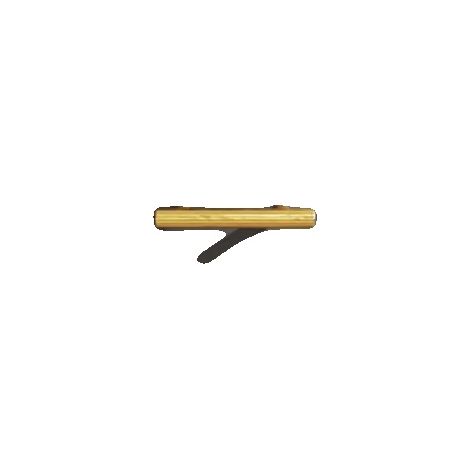 Tiradores para armarios, acero inoxidable, elegante acabado dorado, verde militar. (1/2)