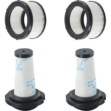Filtres pour Rowenta X-FORCE FLEX 9.60 et X-NANO ESSENTIAL RH20xx, 2 préfiltres + 2 filtres moteur pour Rowenta X-FORCE FLEX 9.60, Filtres de rechange pour ZR00907/908 RH98XX/99XX (1/5)