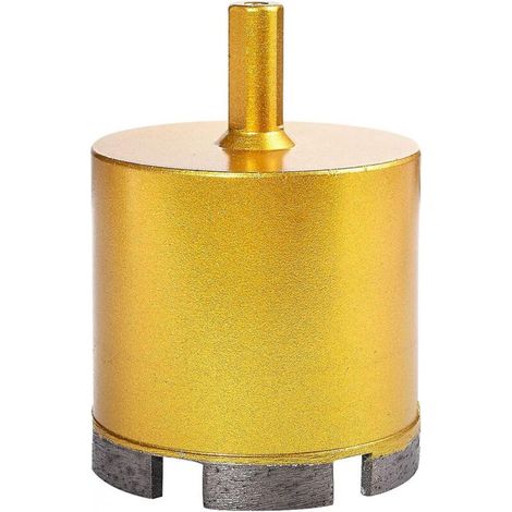 Diamant-Lochsäge für Glas, Keramik, Marmor, Granit, Schiefer, Porzellan (65 mm Durchmesser) (1/4)