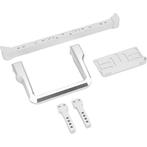 Pare-Chocs Avant RC pour Modèle Landcruiser LC300 – Pièce de Mise à Niveau en Alliage de qualité Supérieure avec Garde au Sol élevée, Finition Anodisée Sablée, Ajustement Direct (Silver) (1/5)