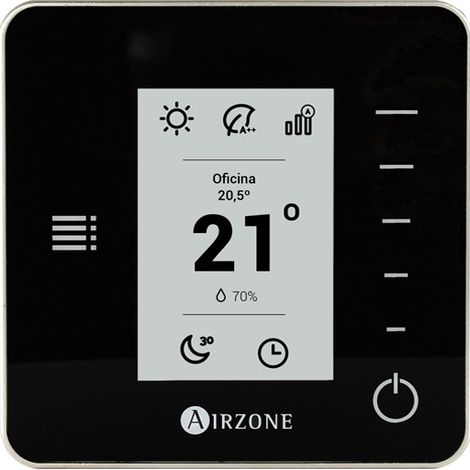 Termostato radio THINK CE6 Flexa - AIRZONE Color: Negro