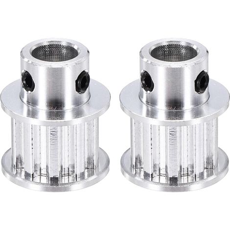 2 Pcs Aluminum Timing Pulley, XL 10 Teeth 8mm Bore Synchronous Wheel Timing Belt Pulley 5.08mm Pitch 11mm Groove Width For Belt, 3D Printer (1/5)