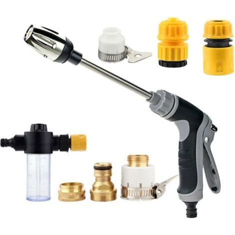 Power Jet Hochdruck-Spritzpistole für Gartenschläuche – Ideal für Autowäsche, Garten und Terrasse (B) B (1/5)
