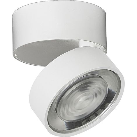 Hole - Applique/Plafoniera LED 13W 3000K CRI90 IP20 ottica 38° dimmerabile, in alluminio, finitura bianco/bianco - Rossini Group (1/5)