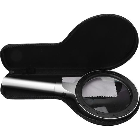 Loupe de lecture portable 5X/10X avec éclairage LED (12 LED) (1/5)