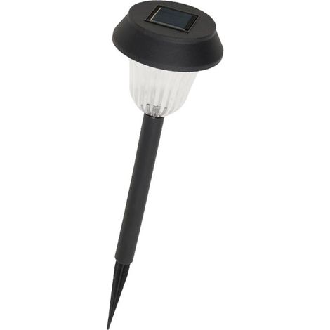 lampara solar jardin plastico ø 10,5 x 38 cm. protección ip44 (1/5)