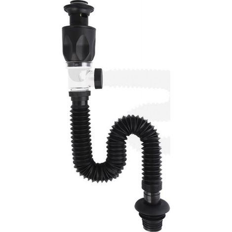 Kit de vidage d'évier, bonde de lavabo Pop Up Click à connexion 1,1/4", égouttoir d'évier universel anti-odeur