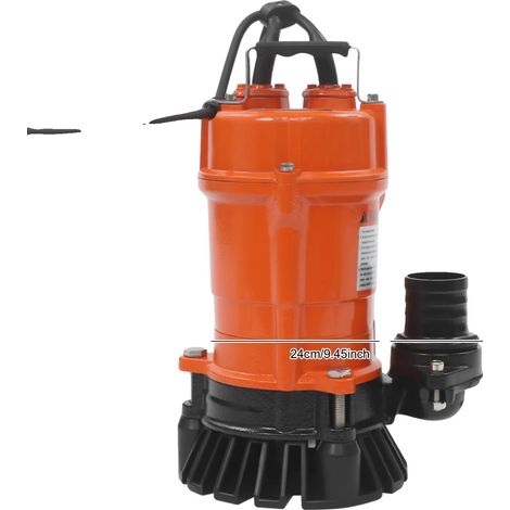 Pompe submersible, débit élevé, construction durable, 550W Orange (1/2)