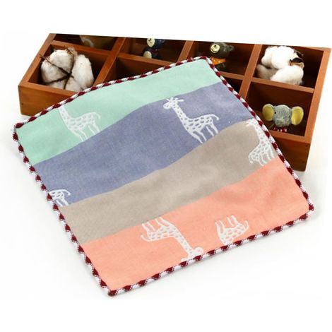 Serviettes de bain carrées TOYANDONA 25 cm pour bébé en (1/5)