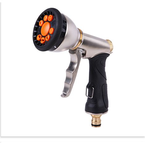 Pistolet d'arrosage Métal, Pulvérisateur de Jardin, 9 Modes D'arrosage Pistolet Arrosage Pulvérisateur de Jardin à Haute Pression pour L'arrosage De La Pelouse, Le Lavage De Voiture, Animaux (1/5)