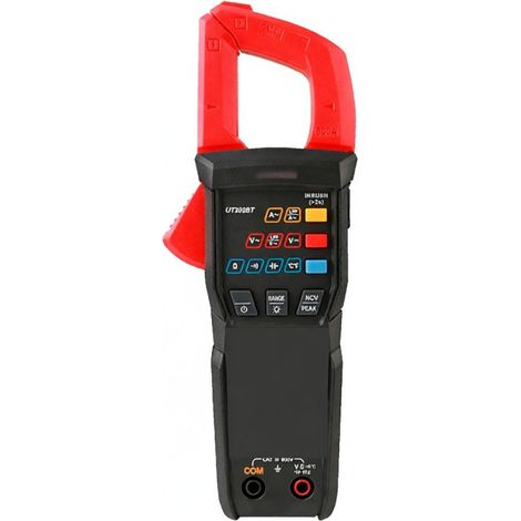 Pinza amperometrica digitale UT202BT, 9999 conteggi, multifunzione, voltmetro, amperometro, misuratore di continuità, frequenza, termometro, NCV, acquisizione di picco