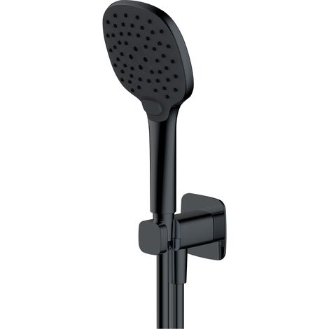 RAK Petit Square Shower Handset with Bracket - Matt Black
