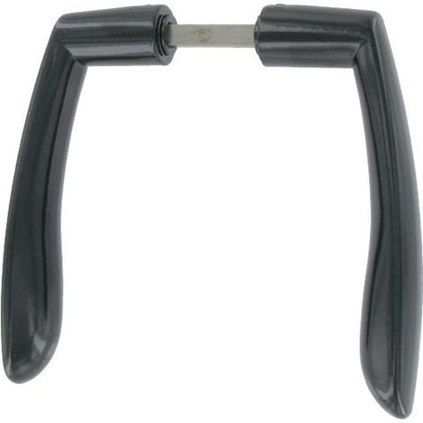 Tirard Manilla doble negra para portal batiente 90-120 mm
