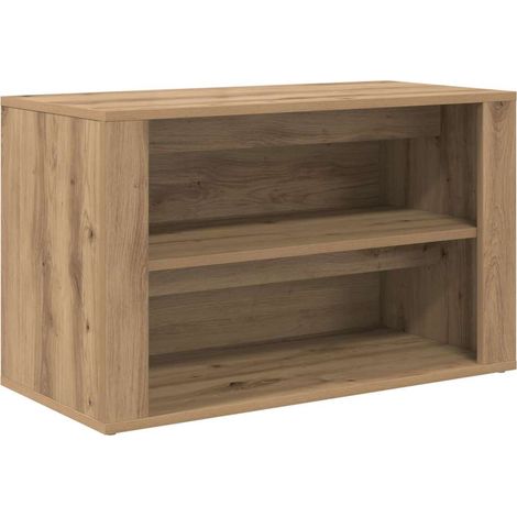 Zapatero Roble artisan 75 x 35 x 45 cm Madera contrachapada vidaXL