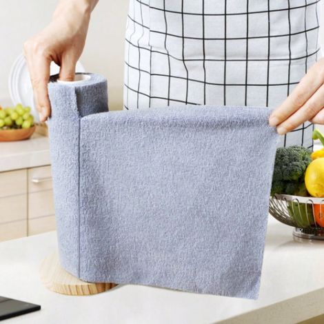 20 lingettes microfibres réutilisables grises, serviettes de nettoyage déchirables à la main, multifonctions pour voitures, cuisine, meubles, salles de bain, choix cadeau (1/5)