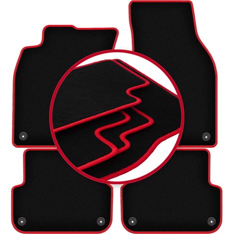 Tappetini auto CARLUX-RED per: Audi A6 C6 berlina, station wagon, avant (2004-2006) (1/5)