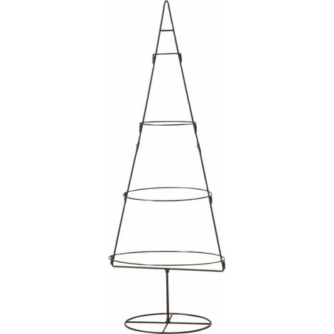 Metall Aufsteller Tannenbaum braun - 111 cm / rund - Deko Ständer Weihnachts Christ Baum zum dekorieren