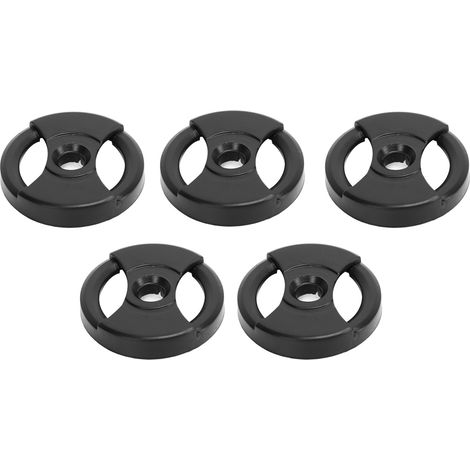 Adaptateurs pour disques vinyle 45 tours en plastique (lot de 5), accessoires pour gramophone, noir, référence 1L50 (1/5)