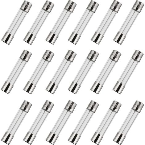 x 30 mm, 4 A, 250 V, 0,24 x 1,18 Zoll, F4AL250V, 4 Ampere, 250 Volt, flinke Glassicherungen (18 Stück)