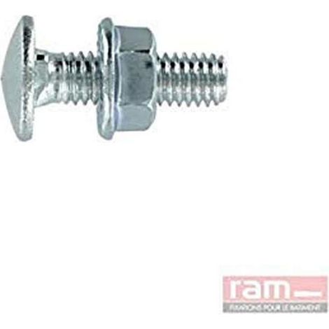 Boulon TRCC, 6mm x 12mm, Gris, Boîte de 100