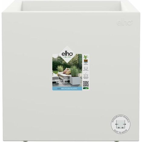 elho Vivo Next Square Blumenkasten weiß 28 Liter