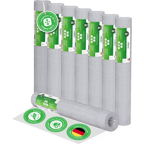 Veluxis® Papier peint intissé THERMOWALL 10,05 x 1,06 m (lot de 8) - Chauffage de la pièce nettement plus rapide - Sans joint, peignable, économe en énergie, respirant, insonorisant, papier de doublur