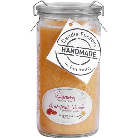 Candle Factory Mini Jumbo Grapefruit Vanille Duftkerze Dekokerze 307-034