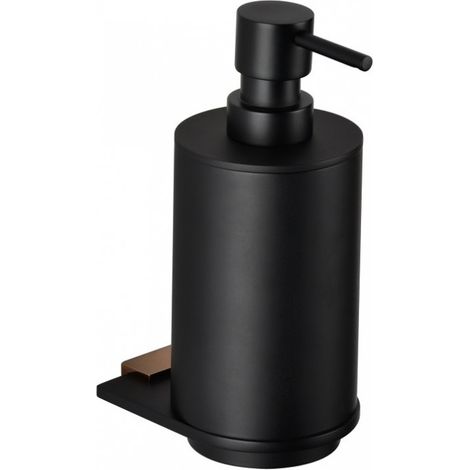 Distributeur de savon liquide GALLA en laiton noir et doré / 230ml (1/3)