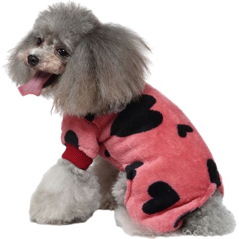 Pyjama Polaire Pour Chien Et Chat - Vêtement Doux Et Chaud - Pour Hiver Et Automne - Taille S À XL (1/5)