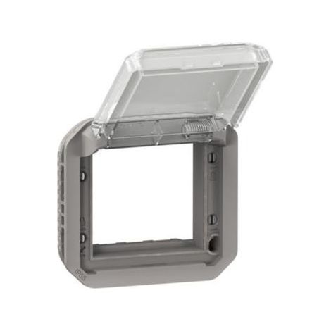 Legrand 069580L Adaptador Plexo con tapa transparente para Mosaic - gris modulable (1/3)