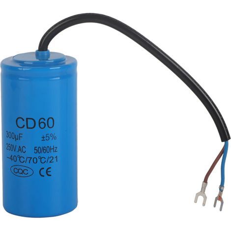 Condensateur de commutation CD60, 250V, 300µF, accessoire pour appareils électroménagers résistant aux explosions. (1/4)