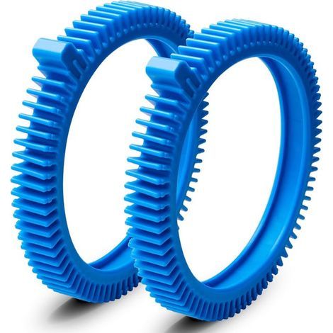 Set of 2 Blue Front Tire Kits for Hayward Poolvergnuegen Select Pool Cleaners - Compatible with Hayward Phoenix (1/5)