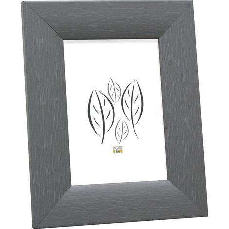 Cadre Photo Look Peint Bois Gris 27,8 x 22,8 x 1,5 cm (1/5)