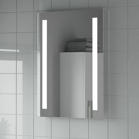 Bathroom LED Illuminated Luxury Mirror Battery Power Contemporary 500x700mm (1/4)