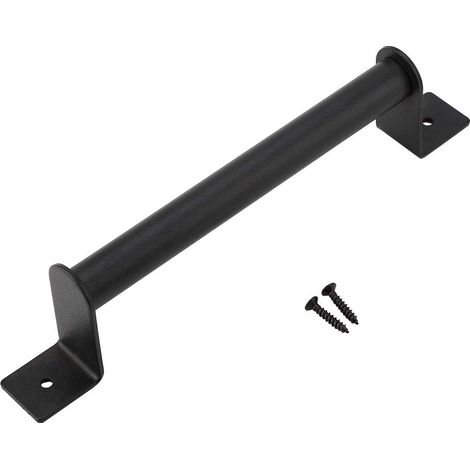 Poignée de Porte Grange Quincaillerie Noire Robuste pour Porte de Grange en Acier au Carbone avec poignée de Porte Robuste pour Porte de Grange coulissante (1/5)