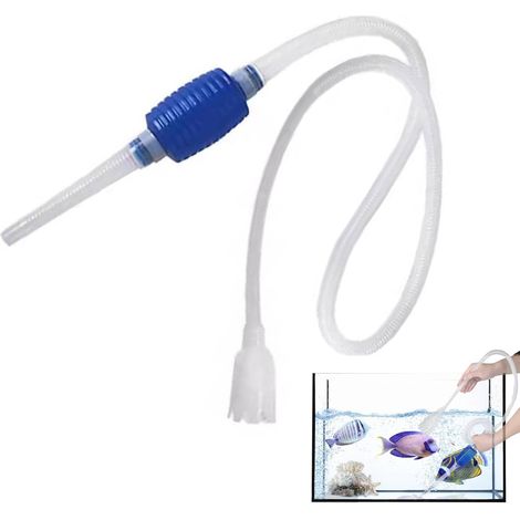 Aquarium-Wasserwechsler, Aquarium-Staubsauger, 1,5 m Aquarium-Wasserwechsler, Aquarium-Reinigungspumpe, manuelle Saugpumpe, für kleine und mittelgroße Aquarien
