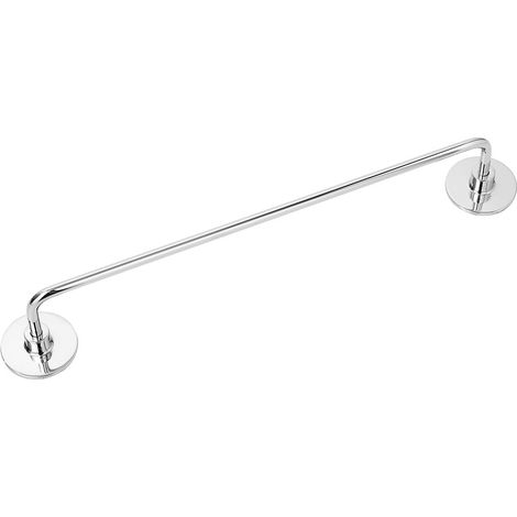 Portasciugamani Bagno a Muro Adesivo Senza Fori Cromo Idea - Formato: 35 cm (1/2)