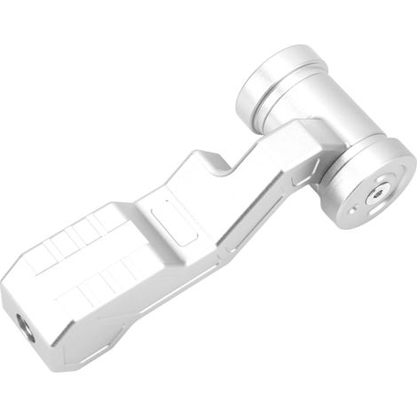Pommeau de levier de vitesse allongé en alliage d'aluminium 6061-T6 avec 3 adaptateurs, pièce de rechange universelle, convient aux modèles Acura argentés. (1/5)