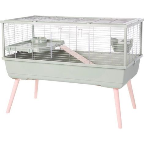 Cage rongeur surélevée - Zolux - Néolife - Pour cochon d'inde - 99 x 54 x 79 cm - Vert (1/2)