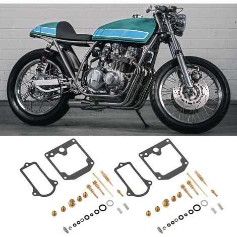 Quatre kits de réparation de carburateur sont disponibles pour Kawasaki KZ650B/C/D 1977-1978 (T60). (1/5)
