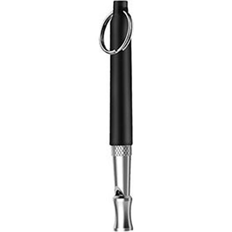 Sifflet à ultrasons pour chien, Haute fréquence, Silencieux, Fréquence réglable, Convient à la plupart des races, Noir