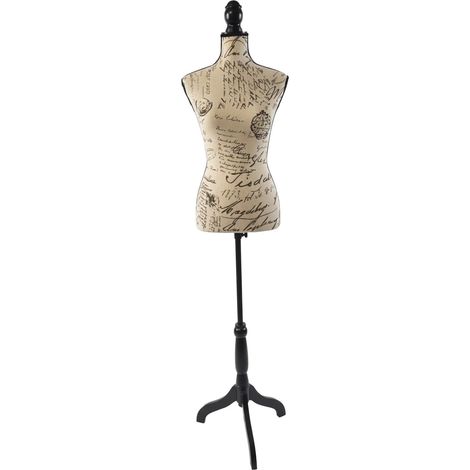Mannequin de couture avec support reglable imprime lettres taille 3638