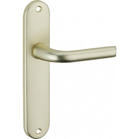 Thirard – Poignée de porte Leto sans trou bdc – Aluminium embouti anodisé F2 – Entr'axe 165mm – Type de carré 7mm