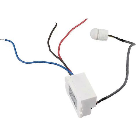 Lichtschalter mit PIR-Sensor, Mini-Einbau-Bewegungsmelder, Anwesenheitserkennung, Absenkautomatik, verstellbare Deckenbeleuchtung, 360°-Drehung, 50/60 Hz, Home-JXLGV (1/5)