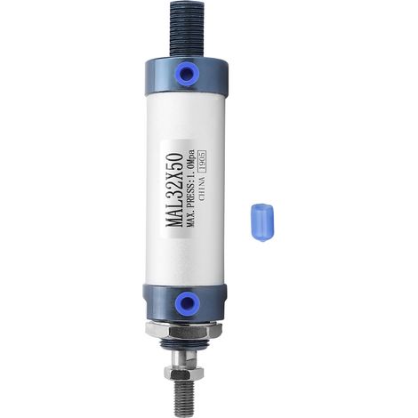 Vérin pneumatique miniature double effet MAL 32mm, tige unique, alliage d'aluminium - course 50mm pour automatisation (1/5)