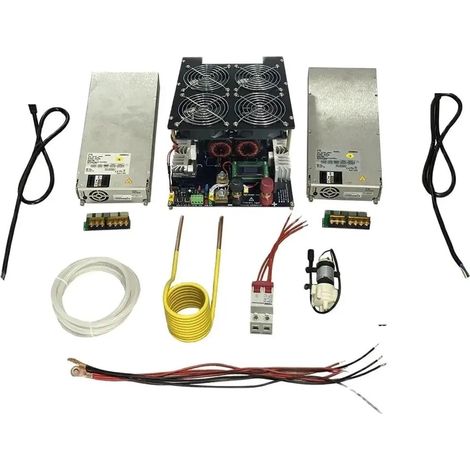 Outil de chauffage par induction ZVS – chauffage par Induction 5000W, Machine de chauffage de panneaux de circuits imprimés, métal fondu + bobine + pompe + alimentation (1/5)