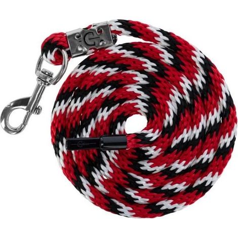 Kerbl Pferde-Führstrick Mustang rot/schwarz/weiß Frührstrick