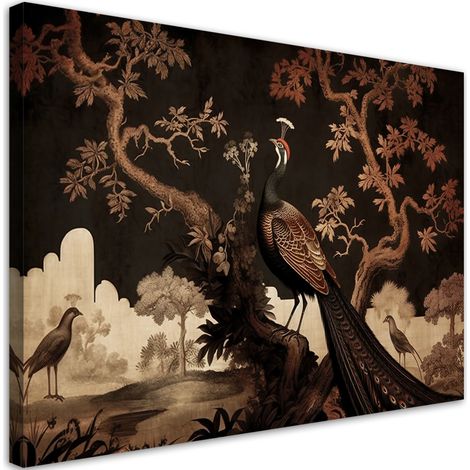 Stampa su tela, Pavone orientale - 120x80 (1/5)